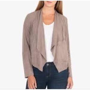 Kut from the Kloth Tayanita Faux Suede Drape Front Jacket 
XS